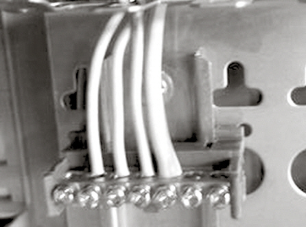 Рис. 4. Пример присоединения к главной шине заземления заземляющих проводников